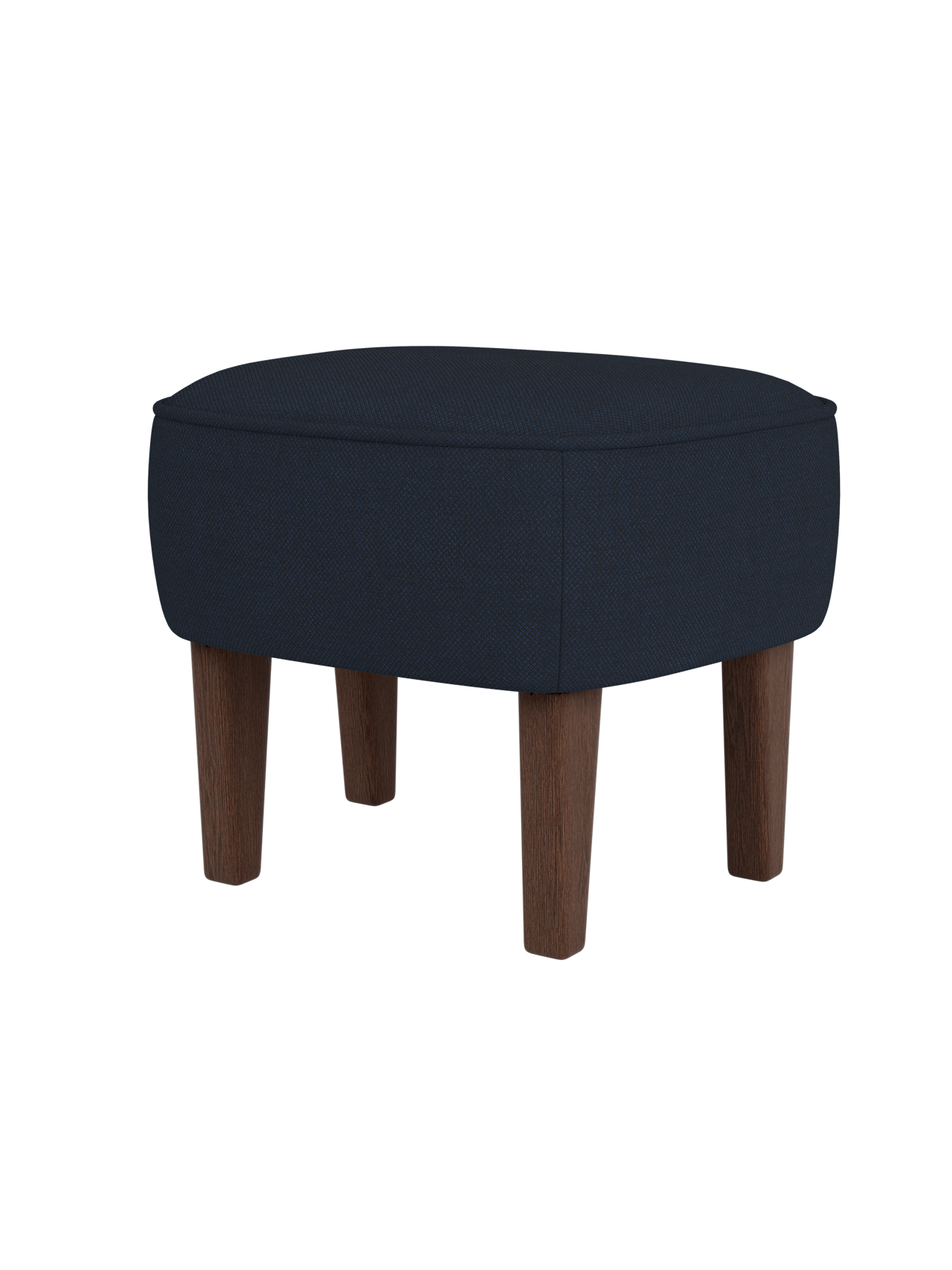 Pouf rembourré en tissu au design compact pour le salon