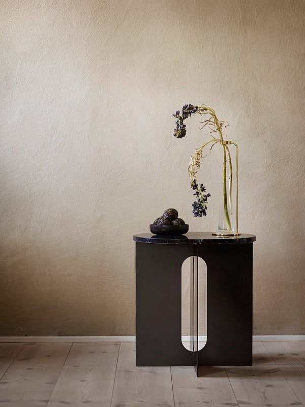 Dessus de Table d'Appoint Contemporaine en Marbre Ø42 avec Options de Finition Multiples pour Salon et Chambre