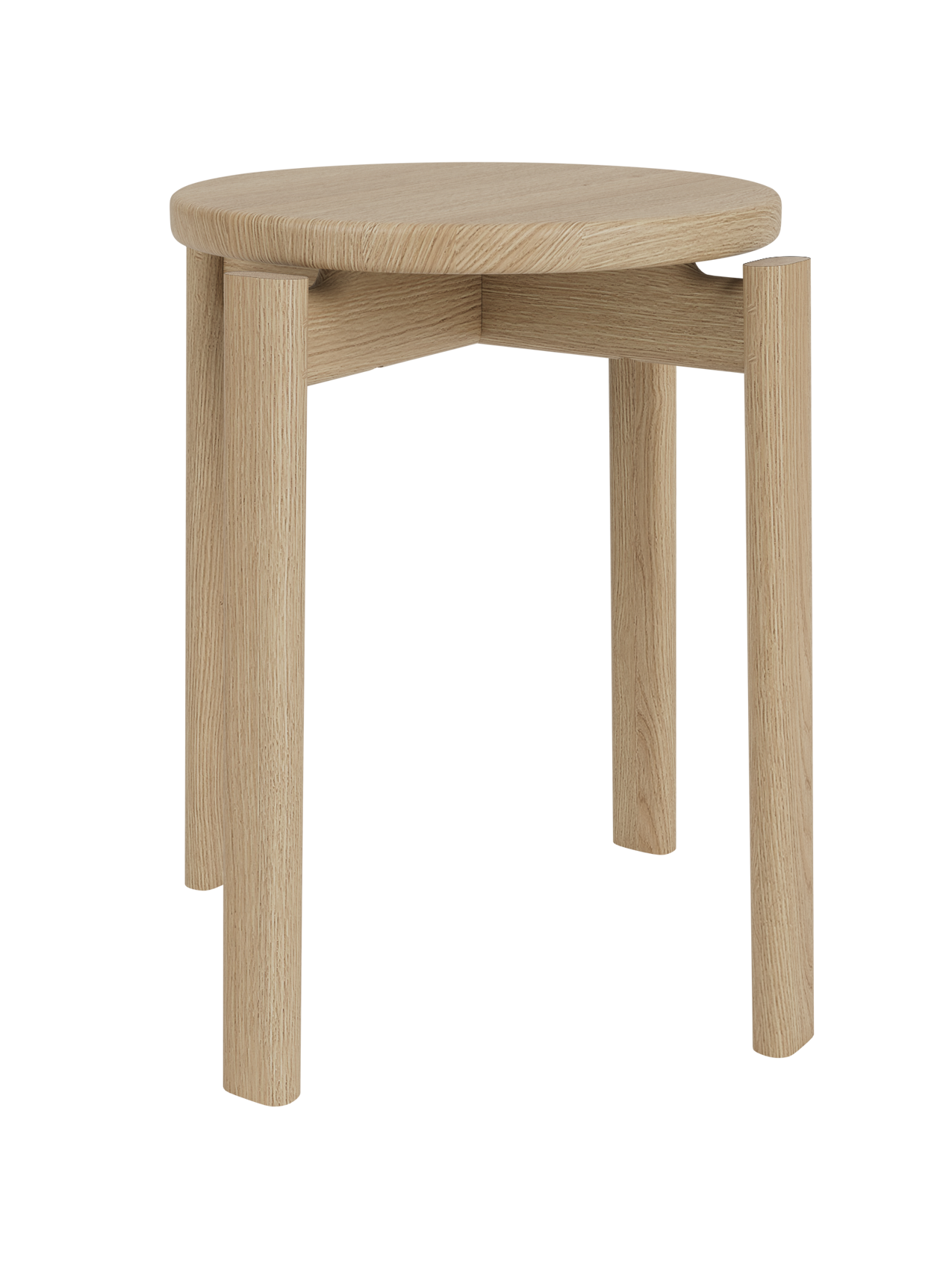 Tabouret en Chêne Scandinave Empilable à Monter Soi-même pour Salon et Chambre à Coucher