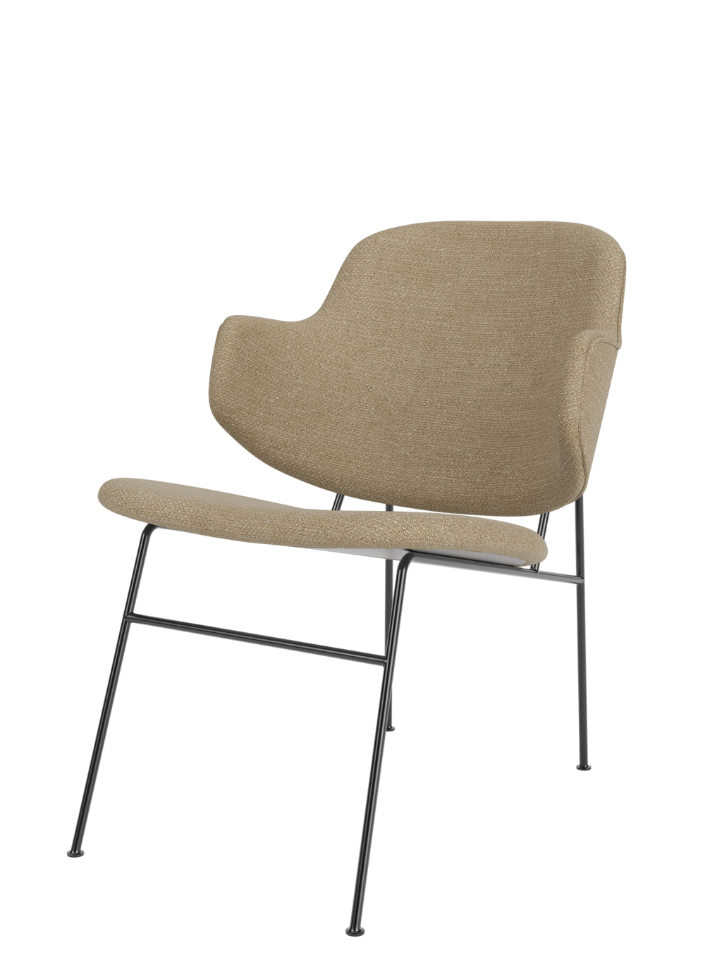 Fauteuil lounge entièrement rembourré avec assise profonde et basse pour salon et couloir