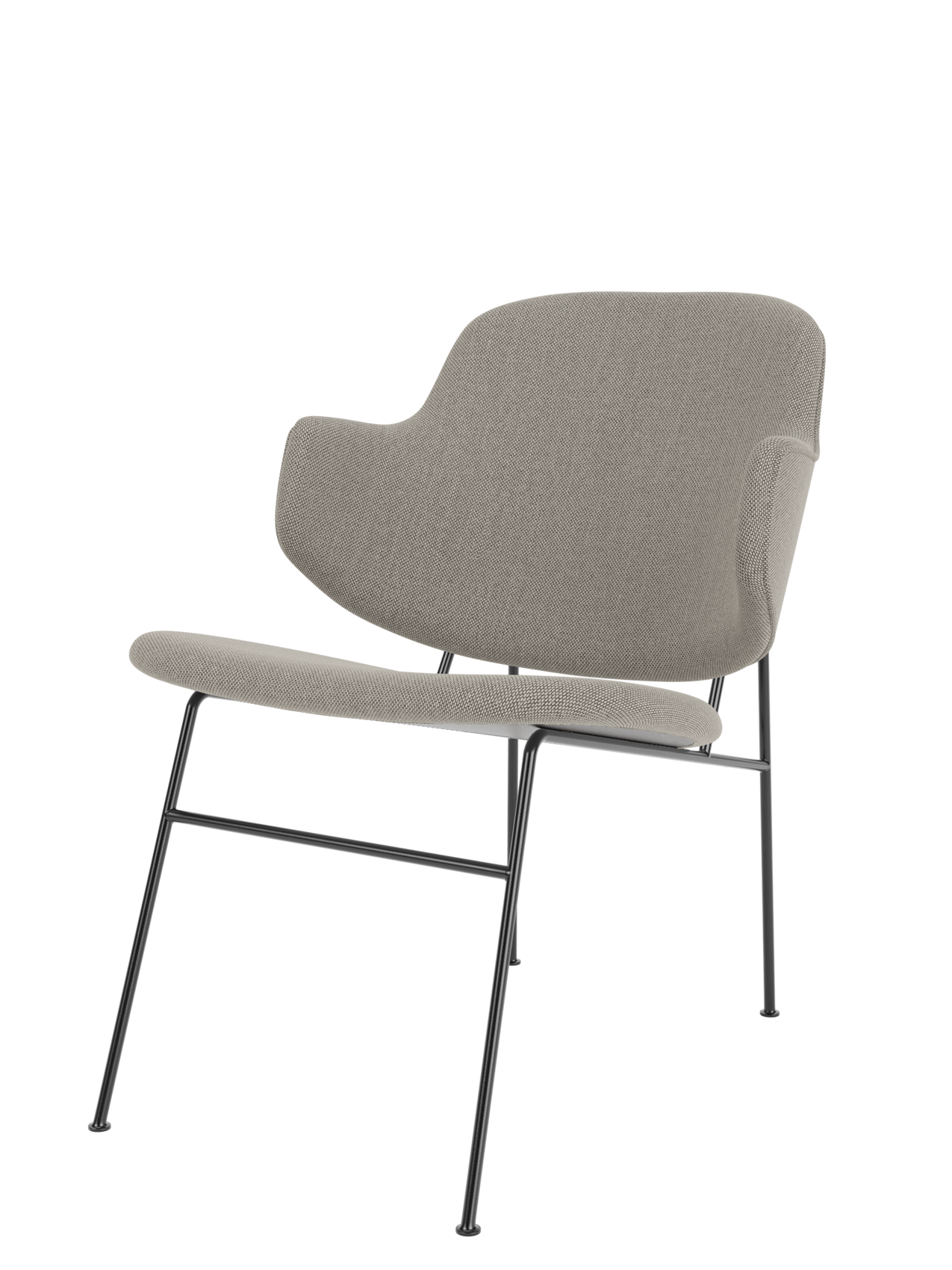 Fauteuil lounge entièrement rembourré avec assise profonde et basse pour salon et couloir